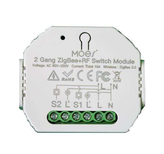 Moes Switch Module ZigBee+RF 1 Gang MS-104ZN-1 Zigbee compatibility